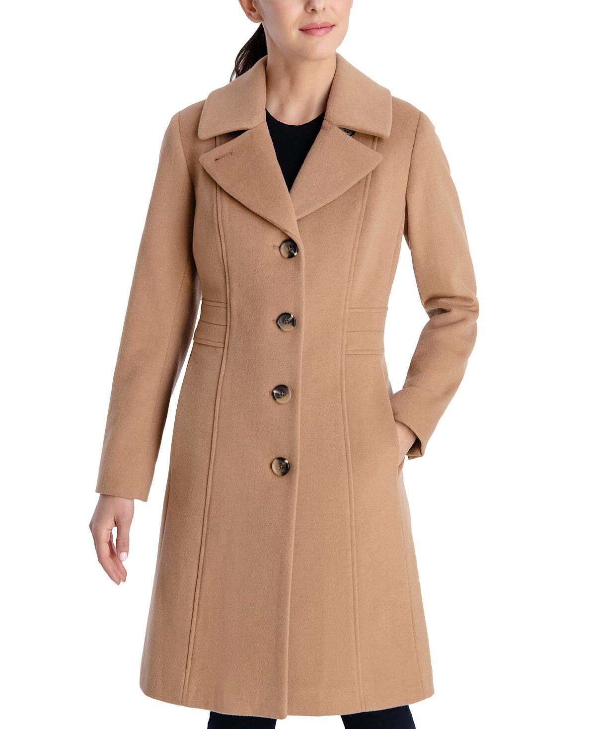 

Женское однобортное пальто Anne Klein