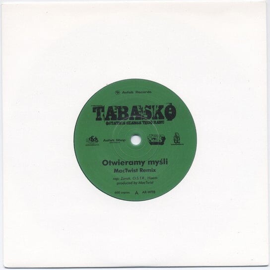 

Виниловая пластинка Tabasko - Otwieramy myśli/ Brak zaufania