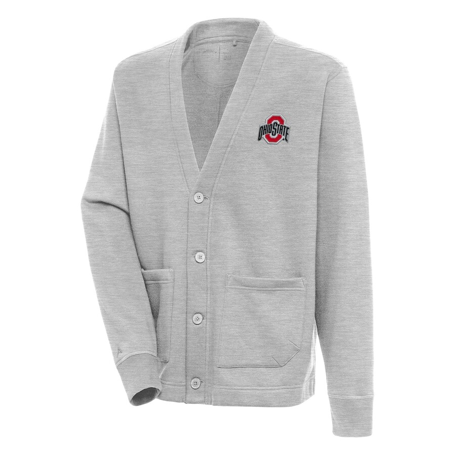 

Кардиган Antigua Ohio State Buckeyes, серый