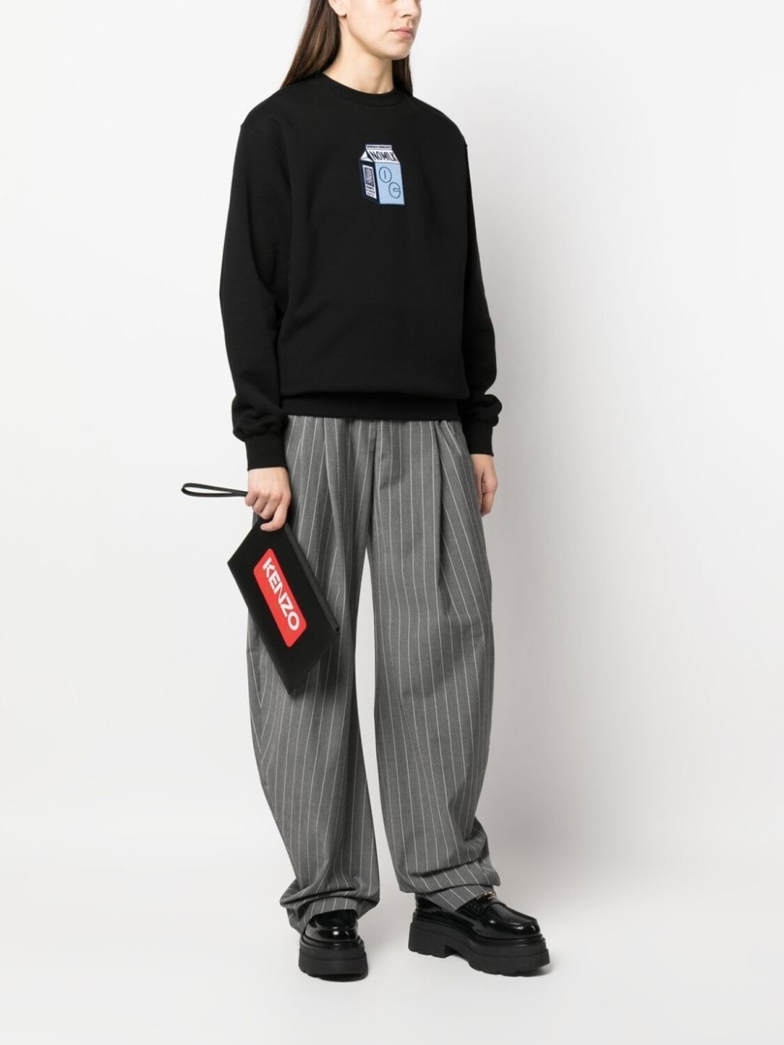 

Kenzo клатч с логотипом, черный