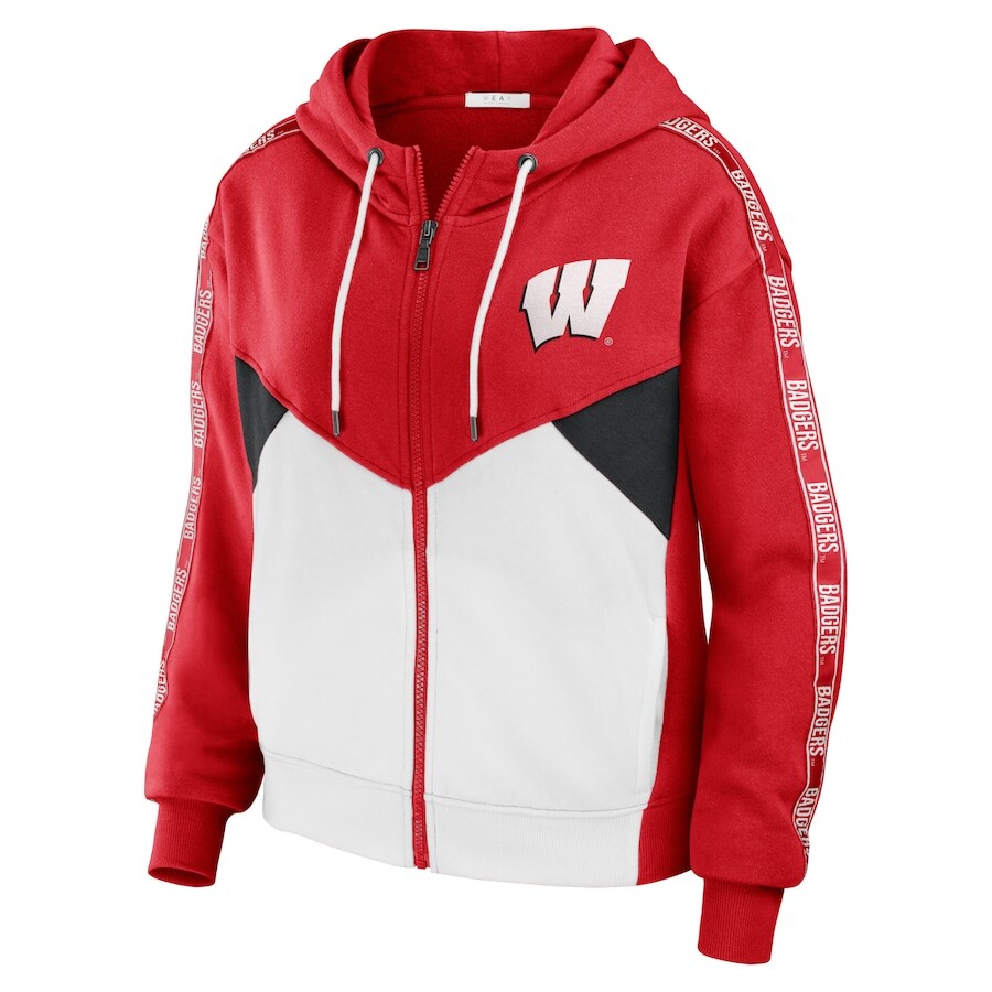 

Толстовка на молнии WEAR by Erin Andrews Wisconsin Badgers, красный
