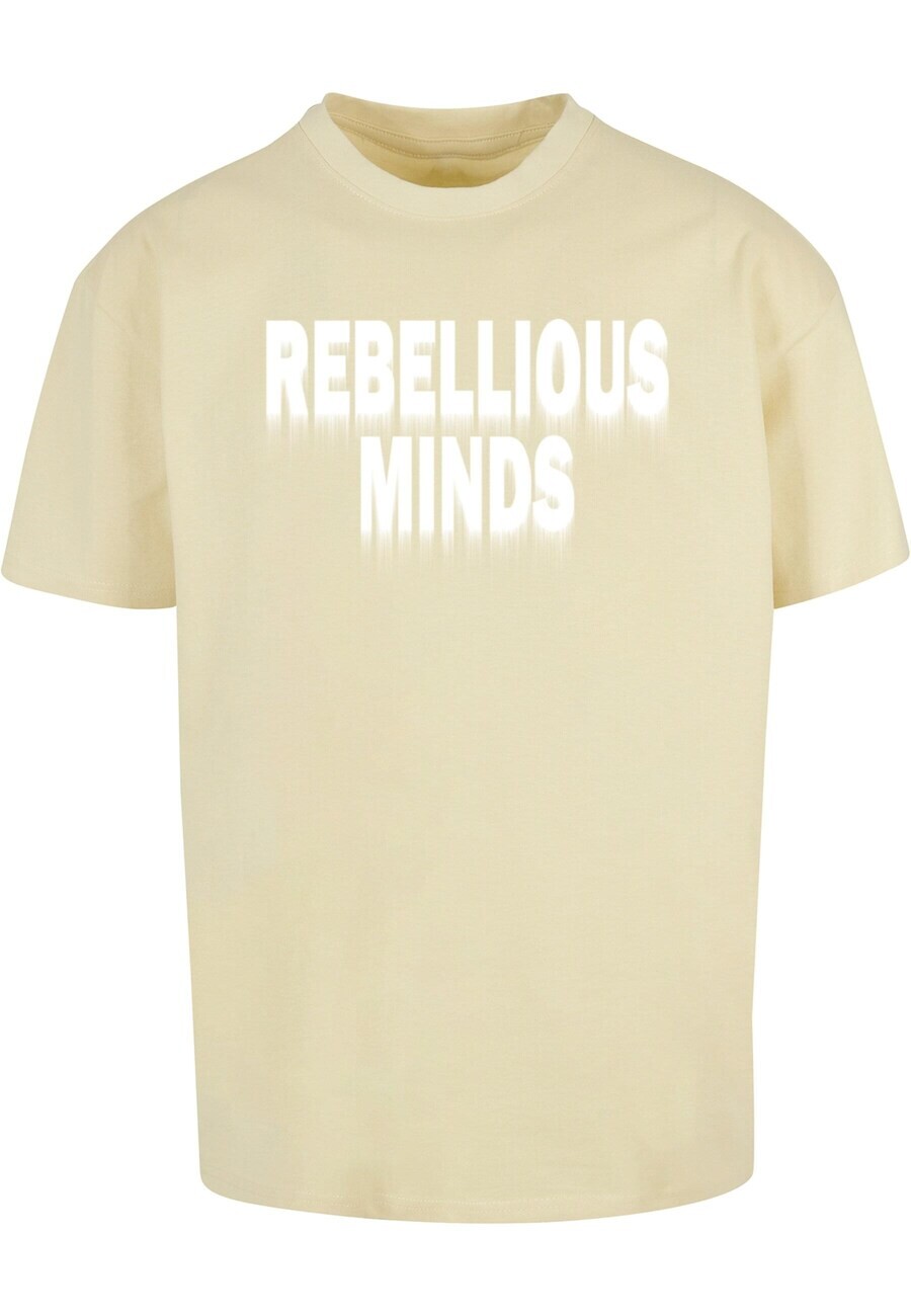 

Футболка Merchcode REBELLIOUS MINDS, бежевый