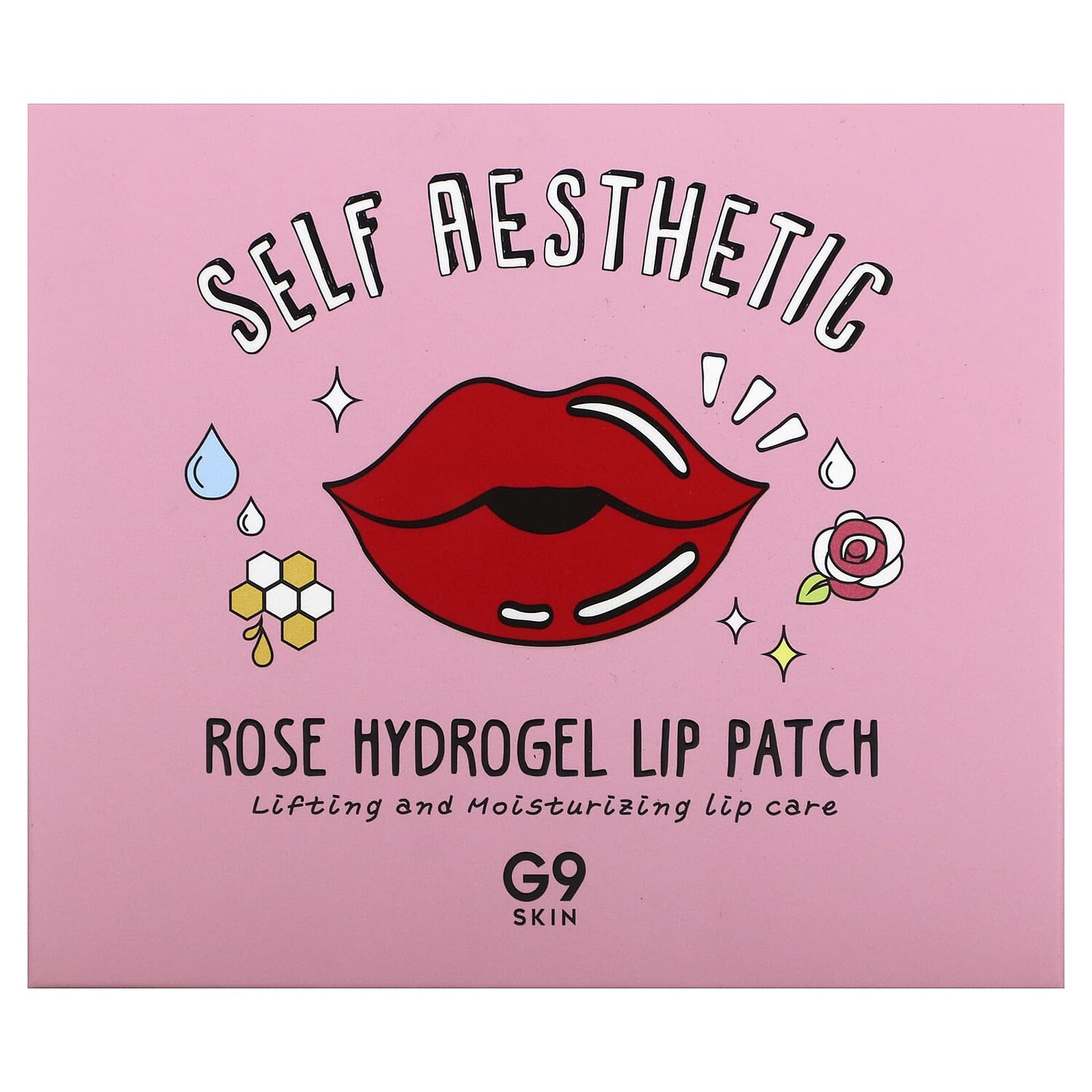 

Self Aesthetic, патчи для губ с розовым гидрогелем, 5 патчей, 3 г (0,10 унции), G9skin