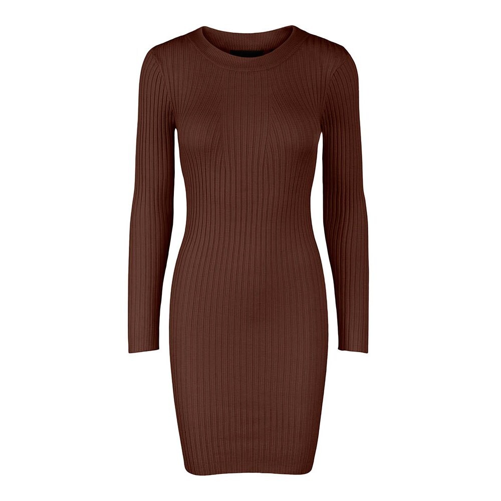 

Платье Pieces Crista Long Sleeve O Neck Knit, коричневый