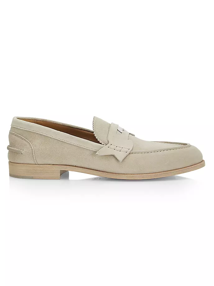 

Лоферы Penny на плоской подошве Crosta Christian Louboutin, цвет goose