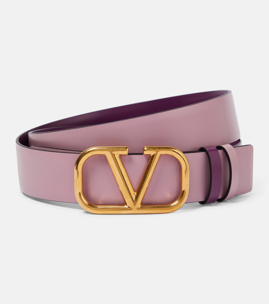 цена Двусторонний кожаный ремень с логотипом V Valentino Garavani, разноцветный