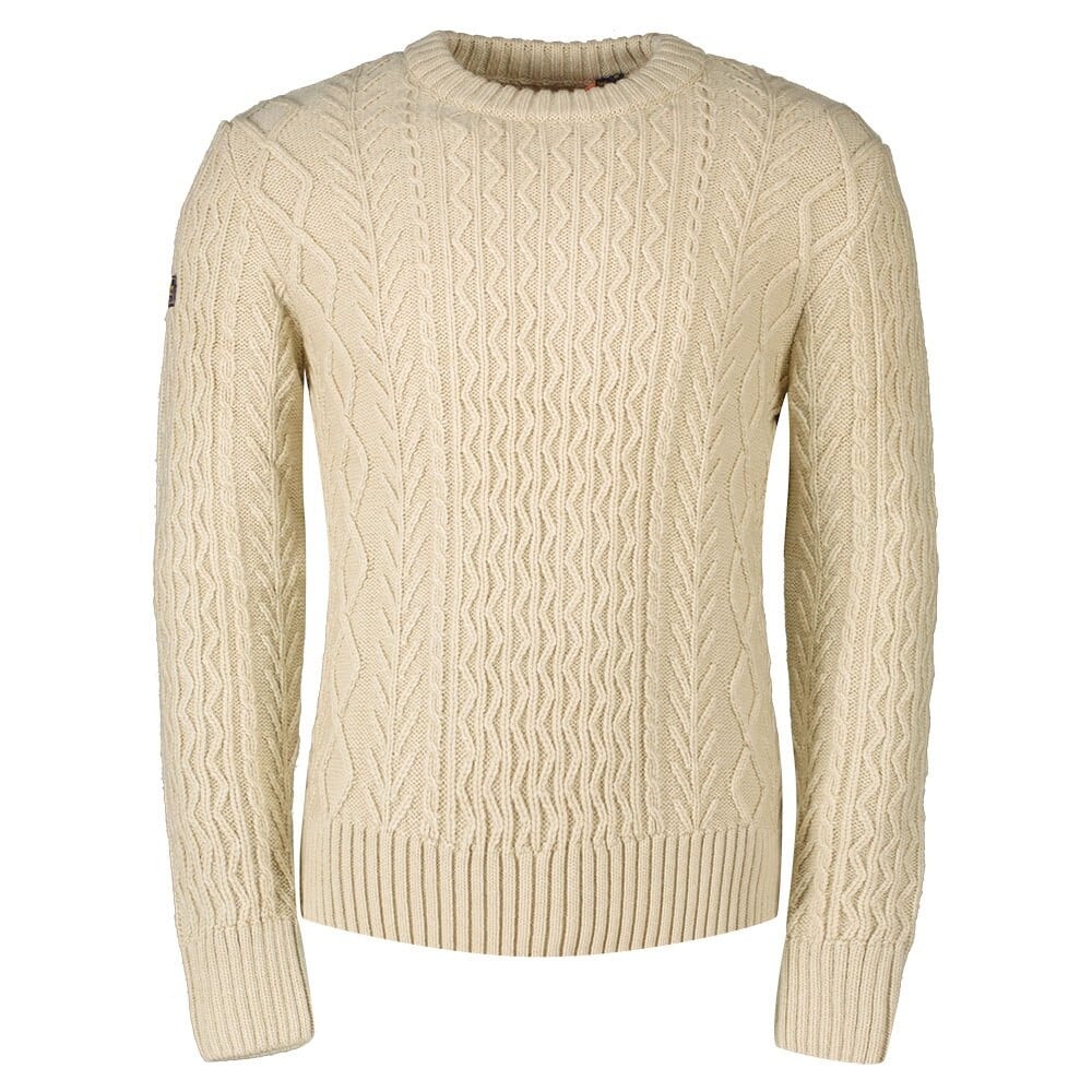 

Свитер Superdry Jacob Cable Crew, бежевый