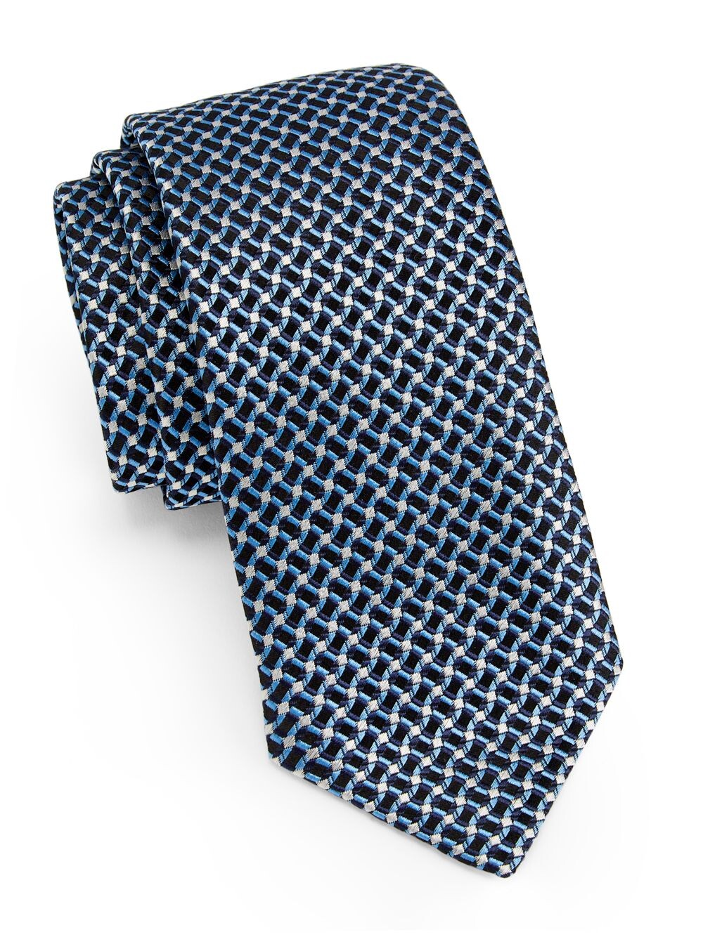 

Archivio Абстрактные шелковые галстуки ZEGNA, синий