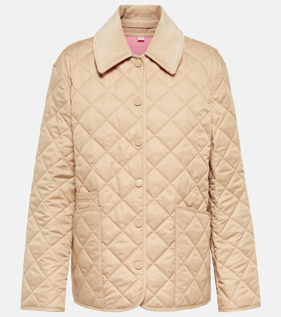 

Стеганая стеганая куртка BURBERRY, бежевый