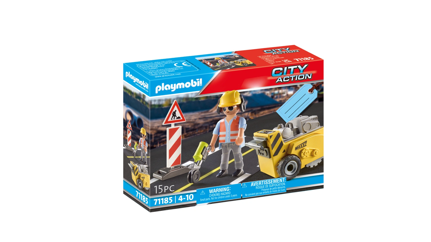 City action строитель с кромкорезом Playmobil подарочный набор с флягой