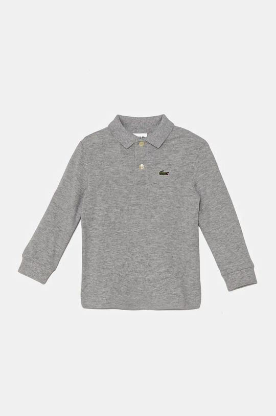 

Детский хлопковый лонгслив PJ8915 Lacoste, серый