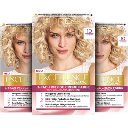 

Стойкая крем-краска для волос Paris Excellence 10 Светло-русый 268G, L'Oreal