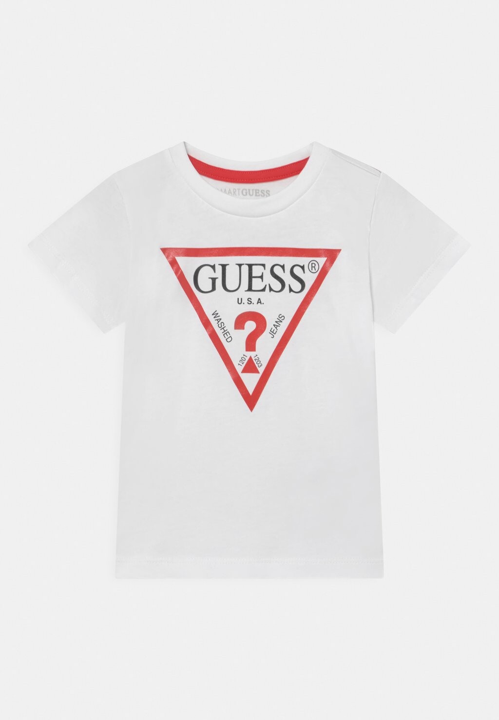 

Футболка с принтом TODDLER CORE Guess, цвет true white