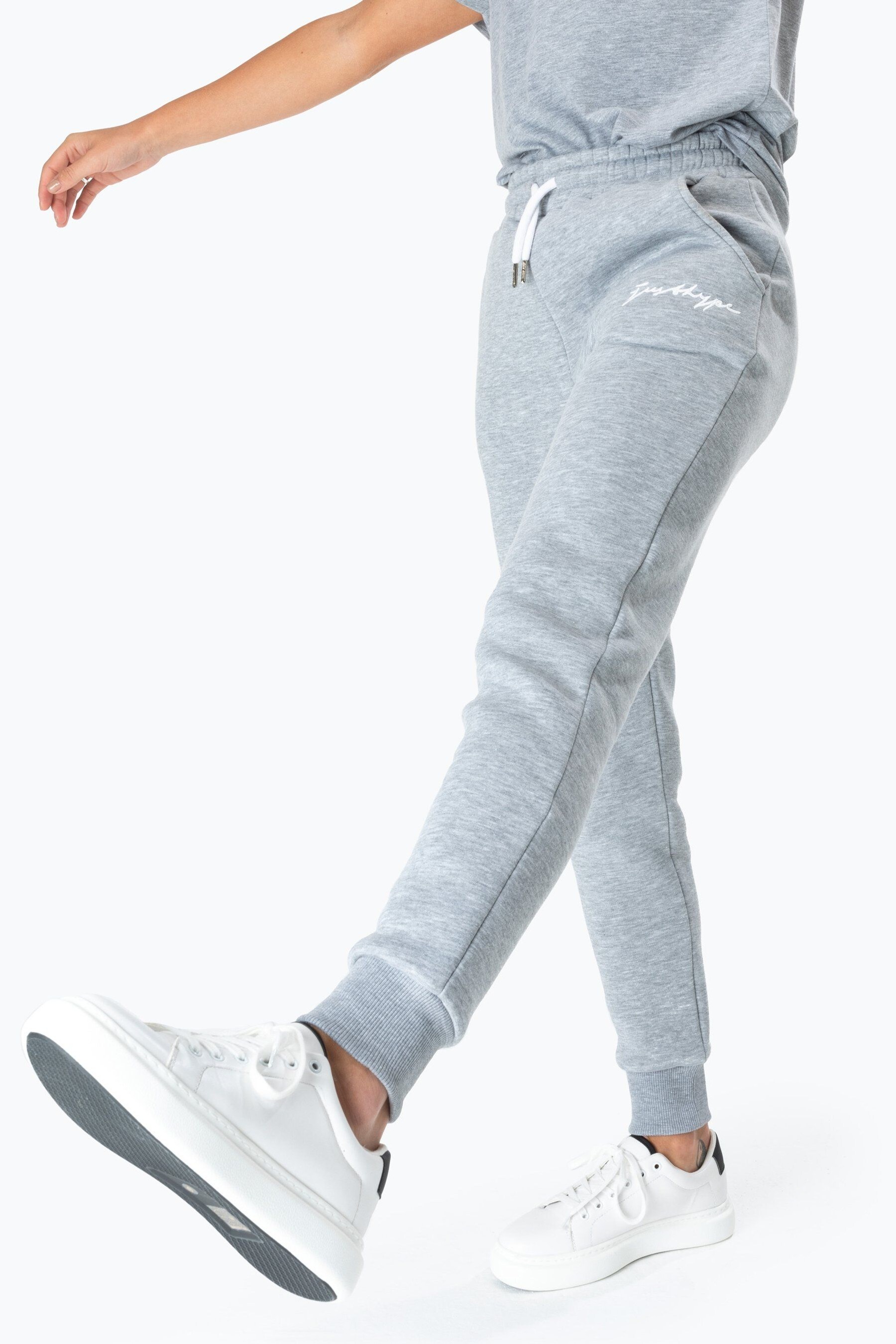 Женские спортивные брюки с логотипом Scribble Hype, серый