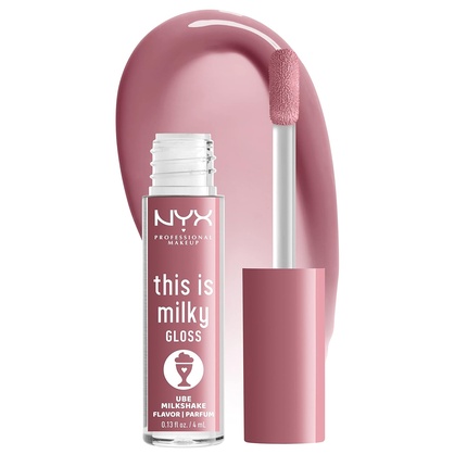 NYX Professional Makeup This Is Milky Gloss 12-часовое увлажнение Vegan Ube Milkshake Лиловый Фиолетовый