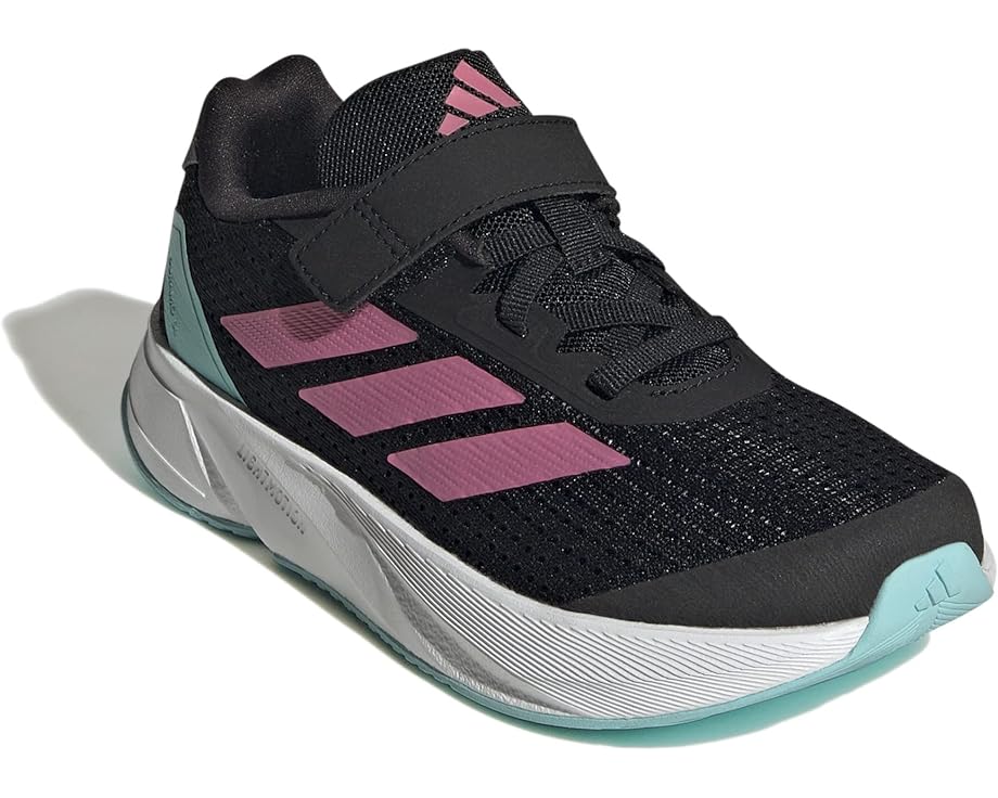 Кроссовки Adidas Duramo SL Elastic Lace, цвет Core Black/Pink Fusion/Footwear White