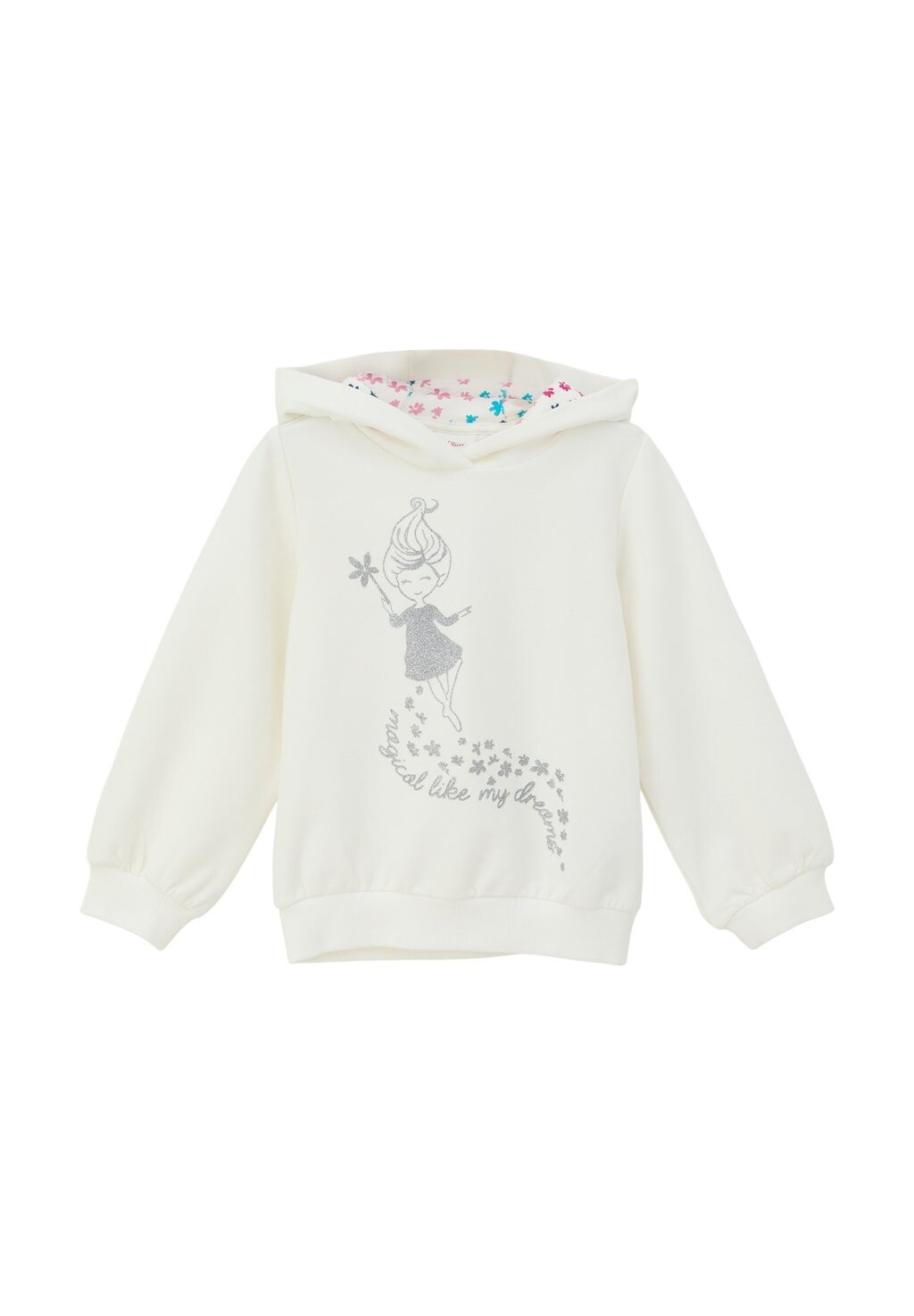 

Толстовка MIT GLITZERPRINT s.Oliver, цвет ecru