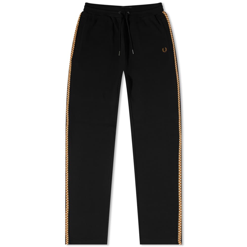 Спортивные брюки с клетчатой лентой Fred Perry, черный