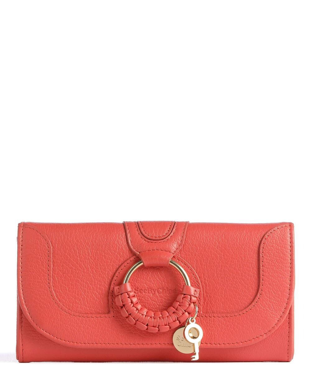 

Кошелек Hana из зерненой козьей кожи See By Chloé, оранжевый