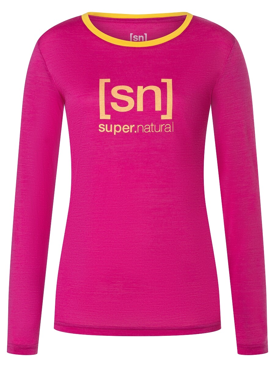 

Лонгслив super.natural Merino, фуксия