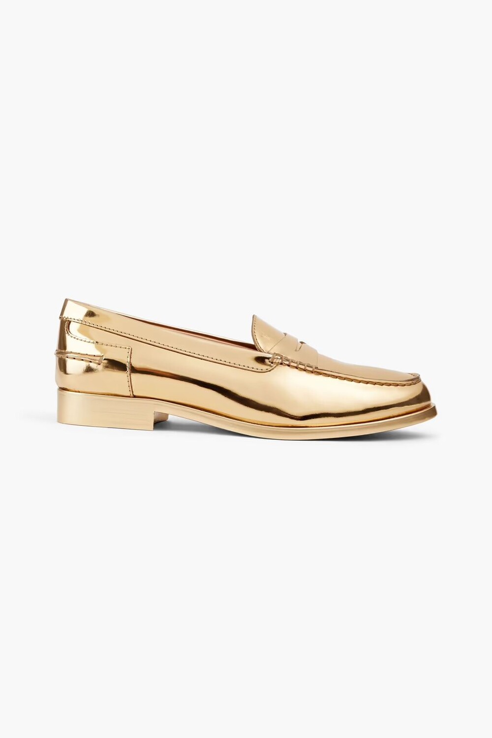 

Лоферы Alber Elbaz из зеркальной кожи Tod'S, золото