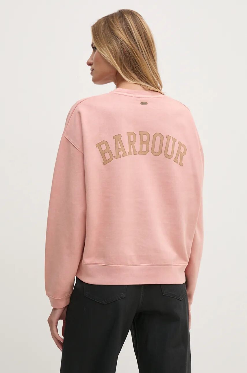 

Толстовка Barbour из хлопка, розовый