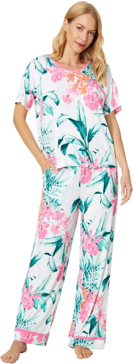 

Укороченная пижама с короткими рукавами Tommy Bahama, цвет Tropical Floral
