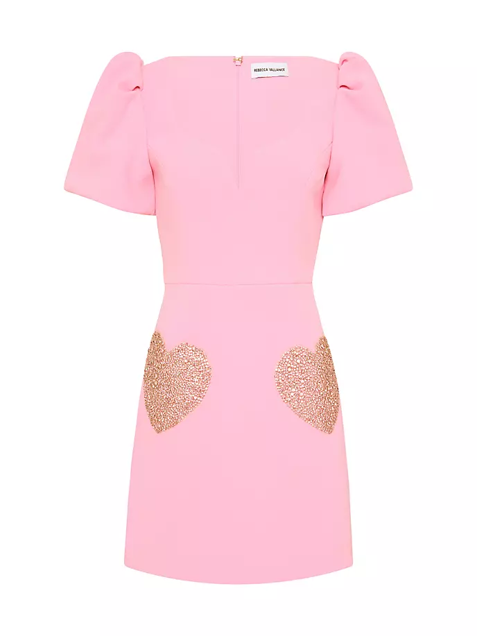 

Мини-платье Rochelle с объемными рукавами Rebecca Vallance, цвет candy pink