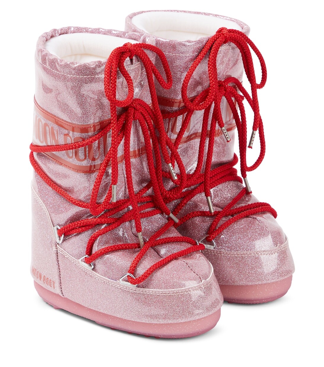 

Зимние ботинки icon с блестками Moon Boot Kids, розовый