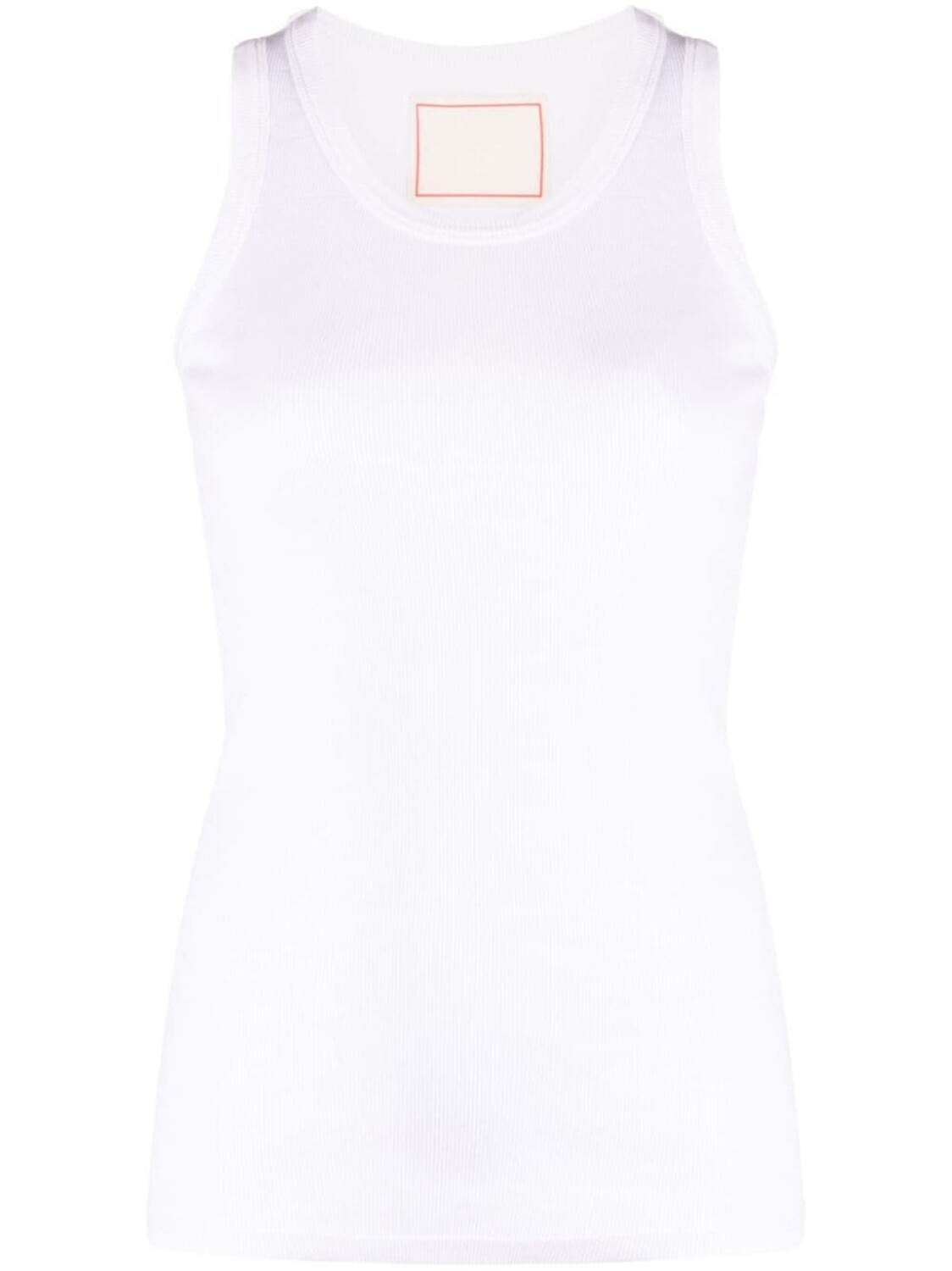 

Jeanerica ribbed cotton tank top, белый