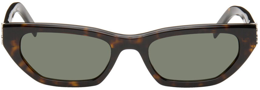 

Солнцезащитные очки черепаховой расцветки SL M126 Saint Laurent