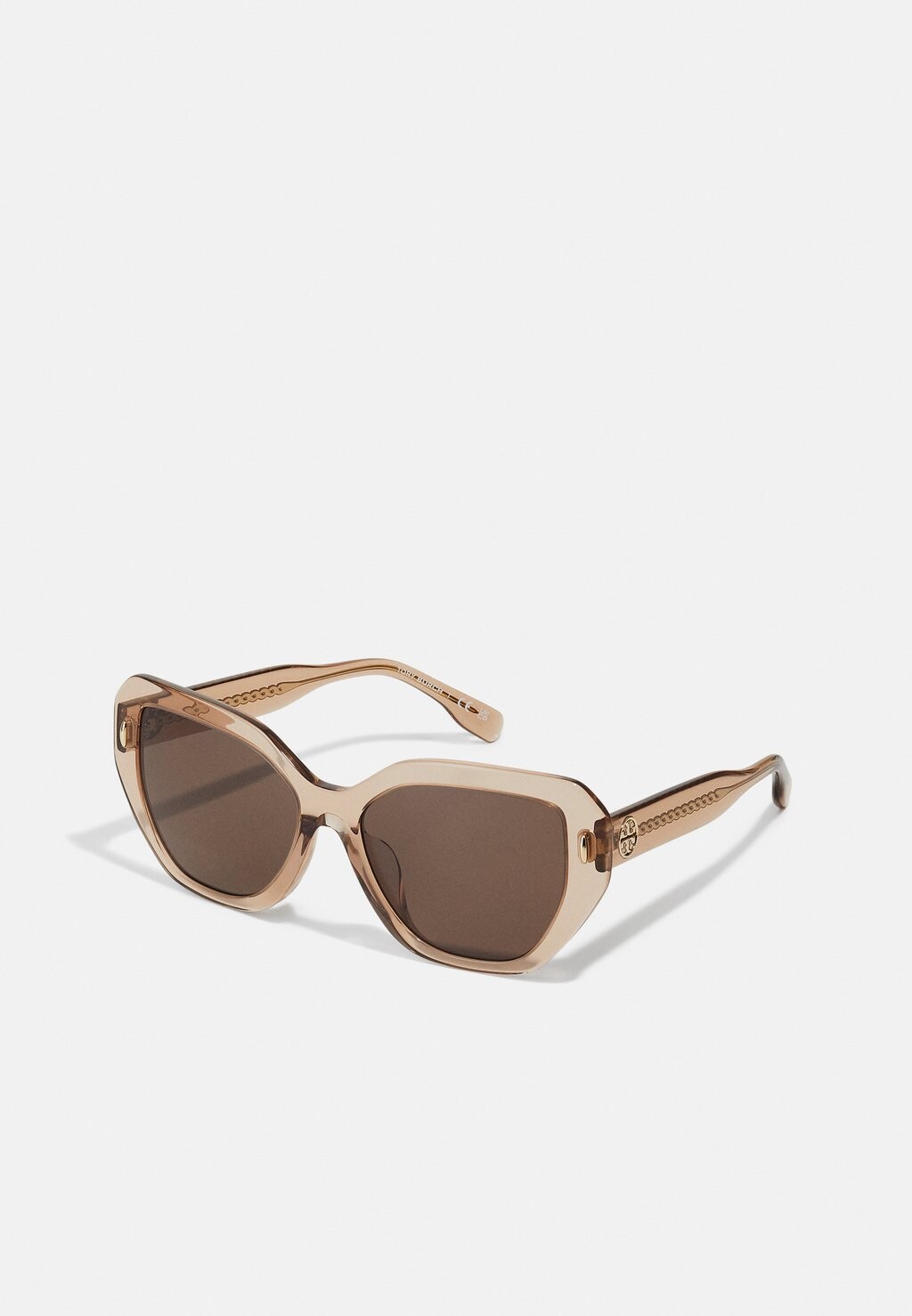 

Солнцезащитные очки Tory Burch, прозрачные коричневые