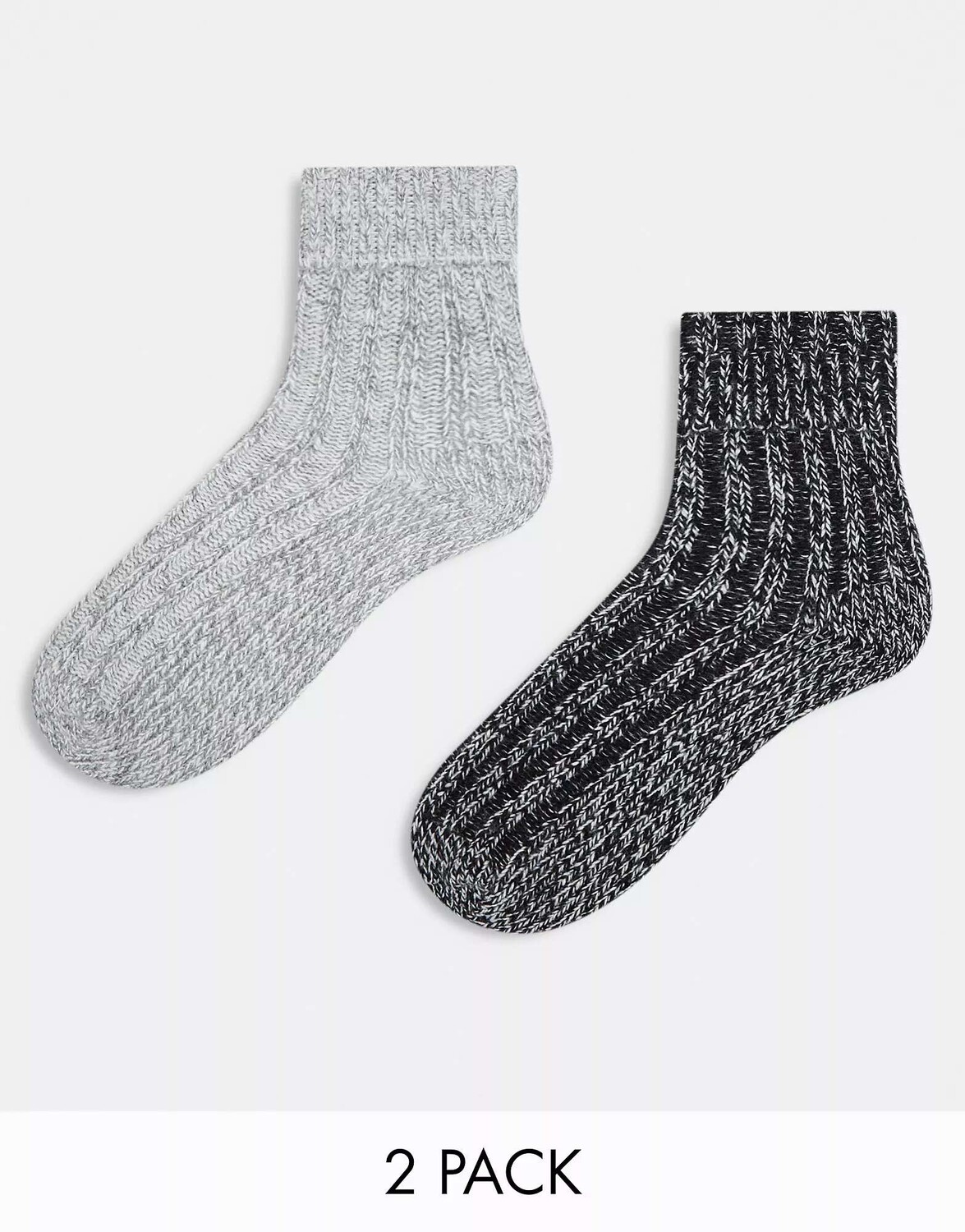 

2 пары домашних носков из смесовой шерсти ASOS