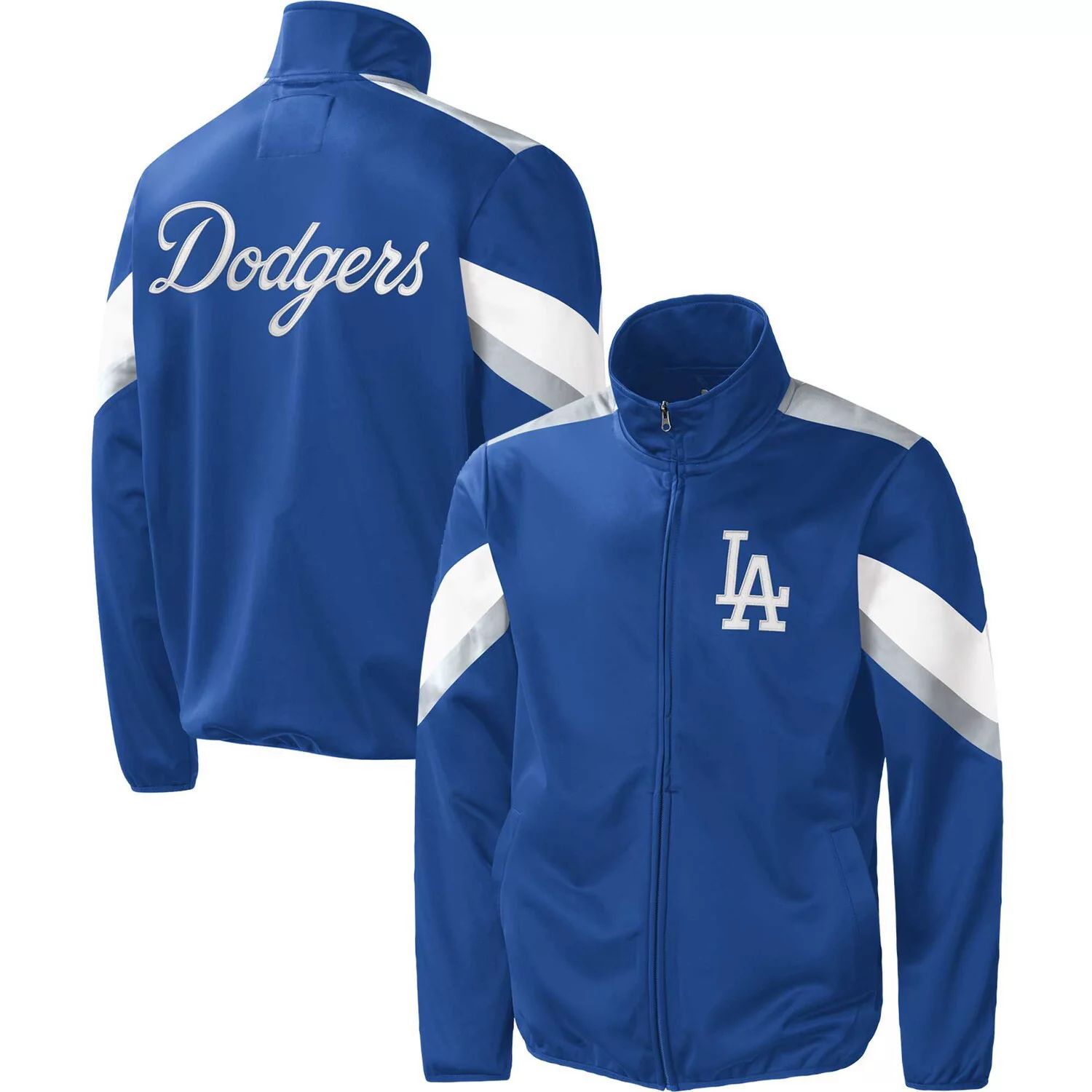 Мужская спортивная куртка Carl Banks Royal Los Angeles Dodgers Earned Run с молнией во всю длину G-III