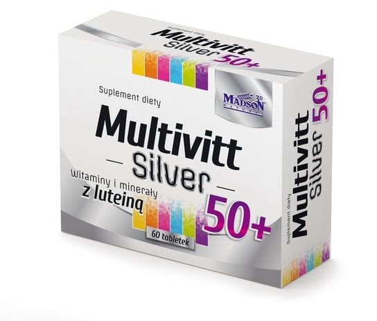

F.H. Madson GROUP, Биологически активная добавка Multivitt Silver 50+, содержащая комплекс витаминов и минералов, 60 таб.