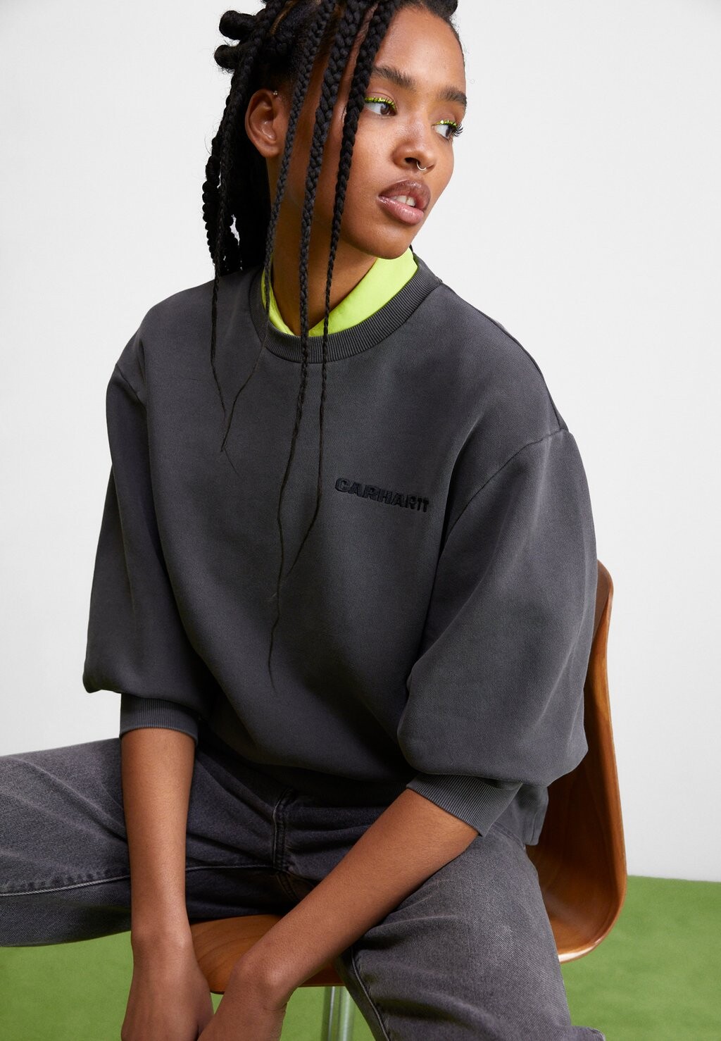 

Толстовка АКРОН Carhartt WIP, черный