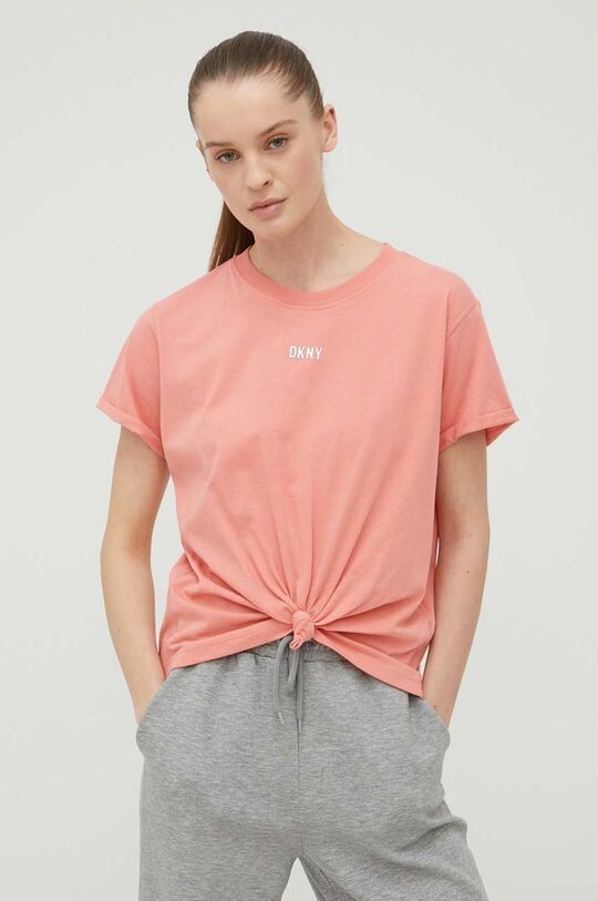 

Хлопковая футболка Dkny DP1T8521 DKNY, розовый