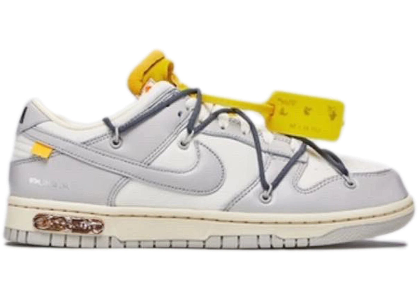 

Кроссовки Nike Dunk Low Off-White Lot 41, серый / белый
