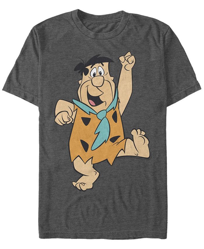 Мужская футболка с коротким рукавом The Flintstones Big Solo Fred Fifth Sun, серый
