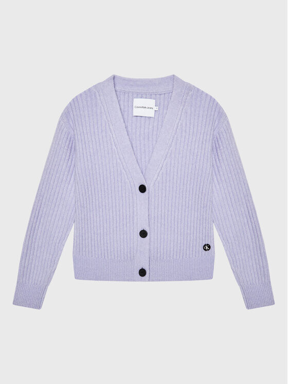 

Кардиган стандартного кроя Calvin Klein, фиолетовый