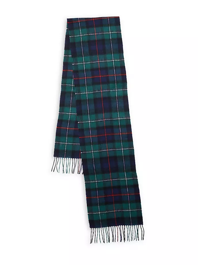 

Клетчатый шарф из шерсти и кашемира Barbour, цвет dk mackenzie
