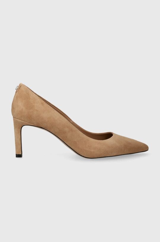 

Замшевые туфли на высоком каблуке BOSS Janet Pump 70-S Boss, бежевый