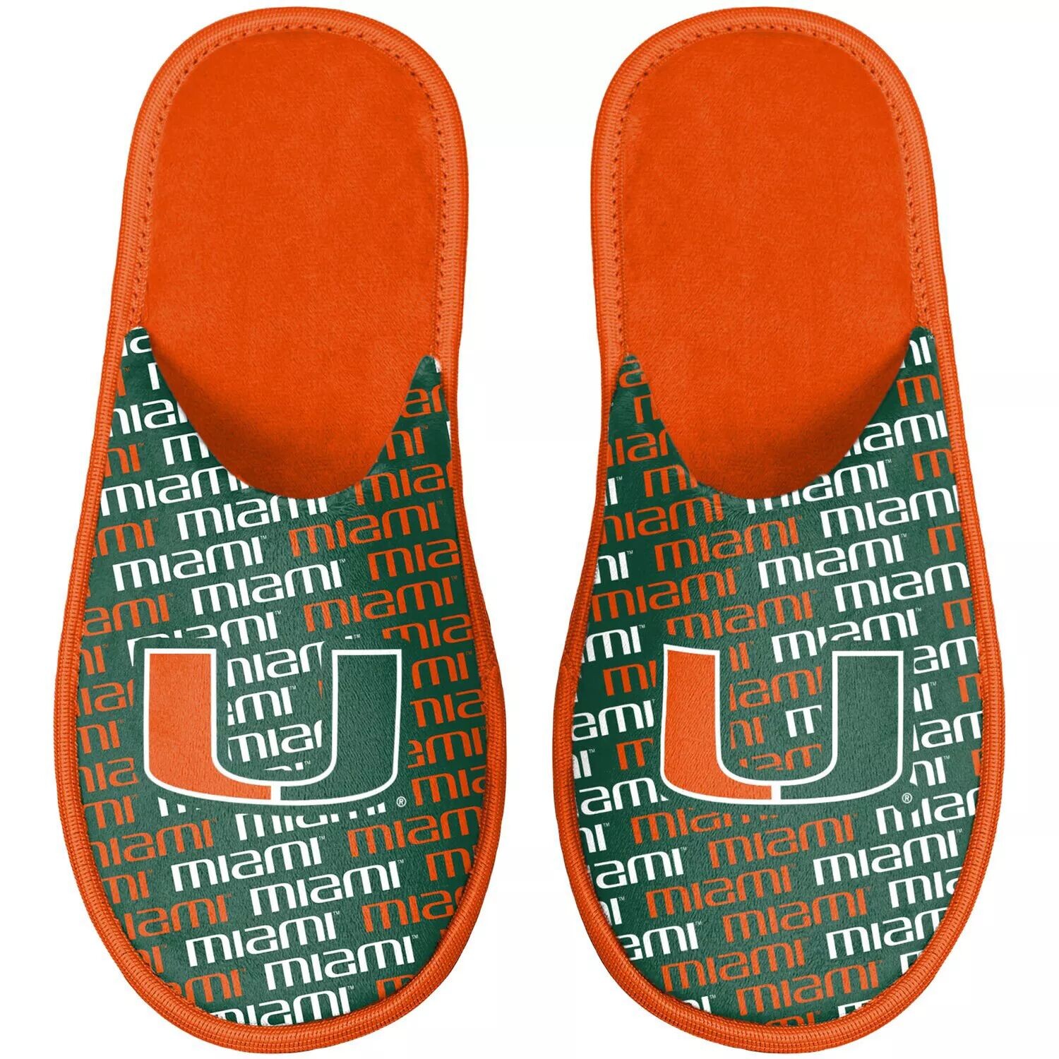 

Молодежные тапочки FOCO Miami Hurricanes Team Unbranded