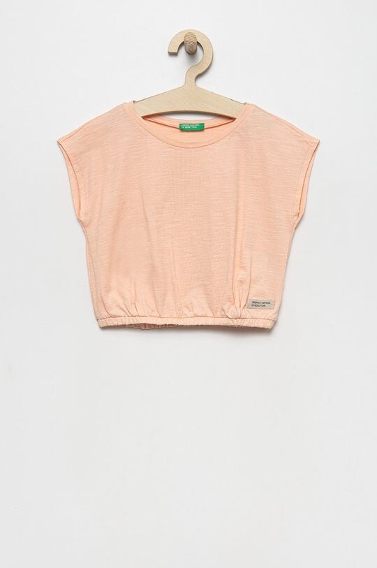 

Хлопковая футболка для детей United Colors of Benetton, розовый