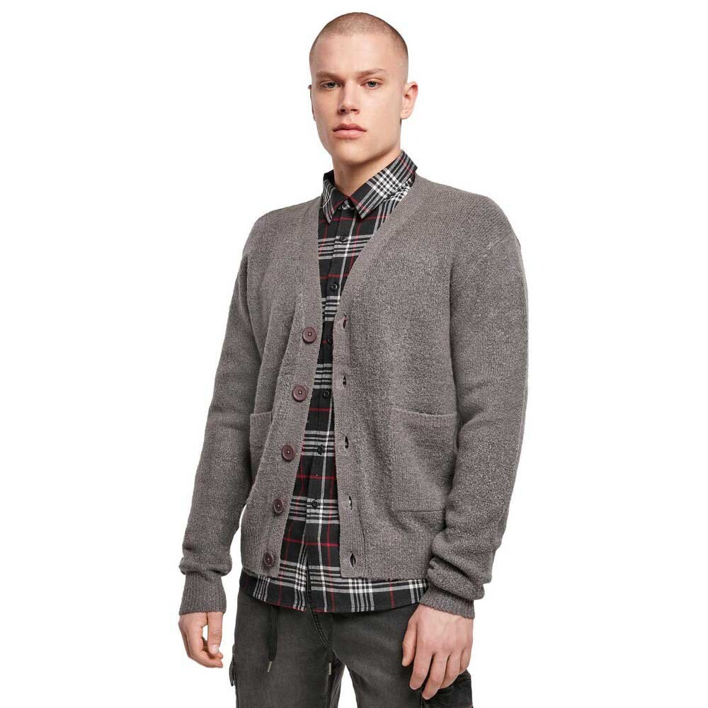 

Кардиган Urban Classics Chunky, серый