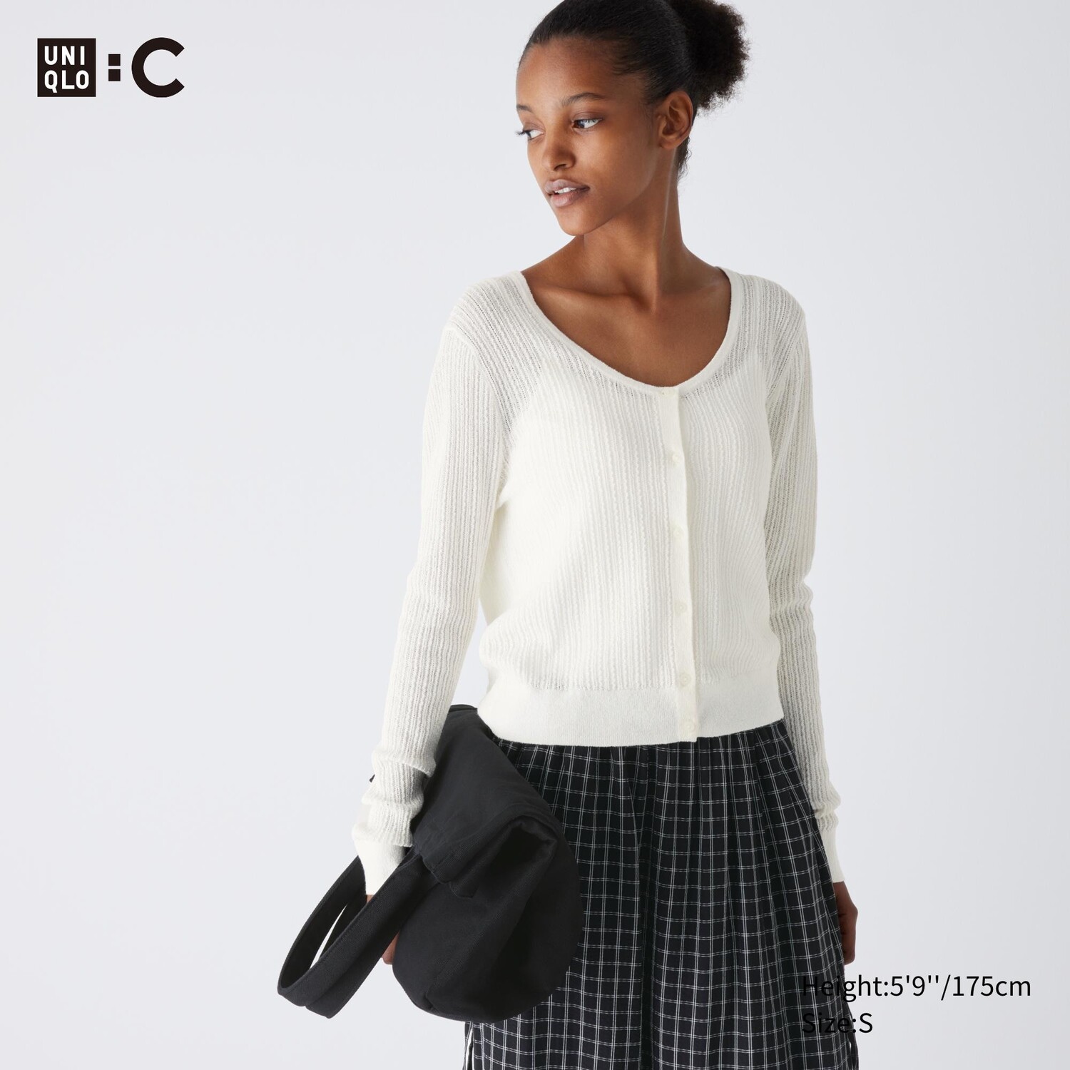 

Короткий кардиган UNIQLO, слоновая кость