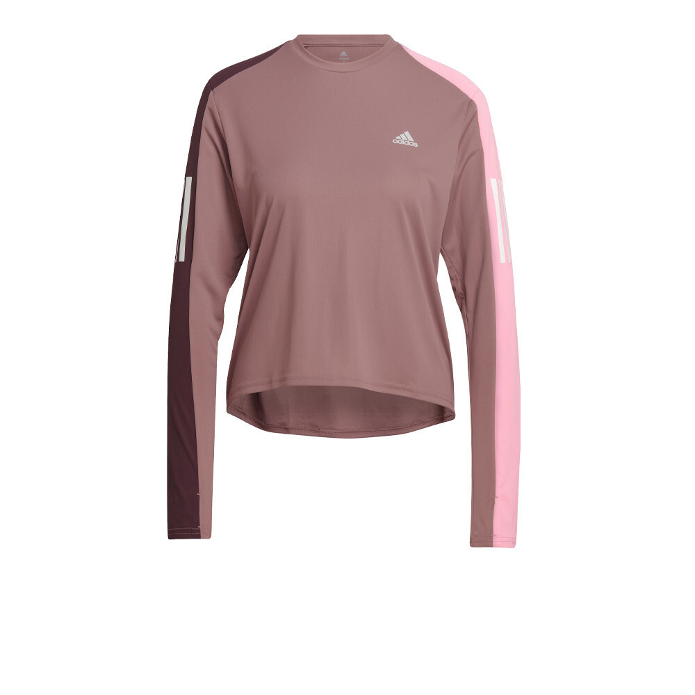 

Спортивный топ adidas Own The Run Colour Block Long-sleeve, коричневый