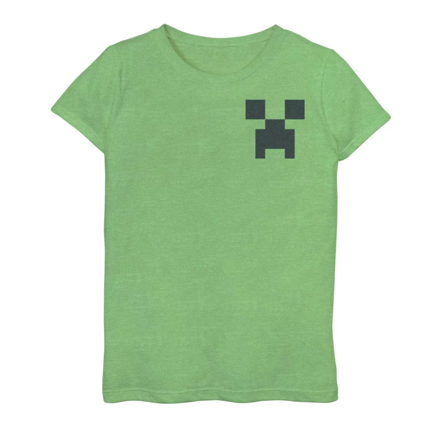 цена Футболка с рисунком Minecraft Creeper для девочек 7–16 лет Minecraft