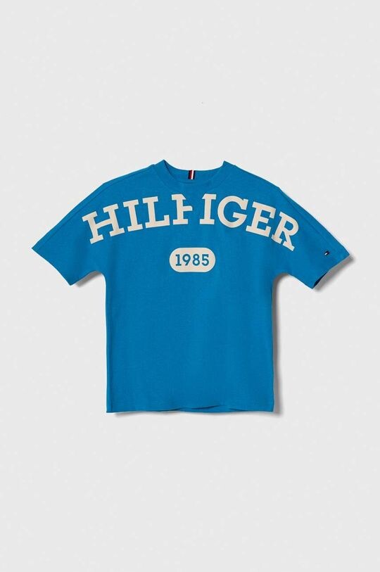 

Детская хлопковая футболка Tommy Hilfiger, синий
