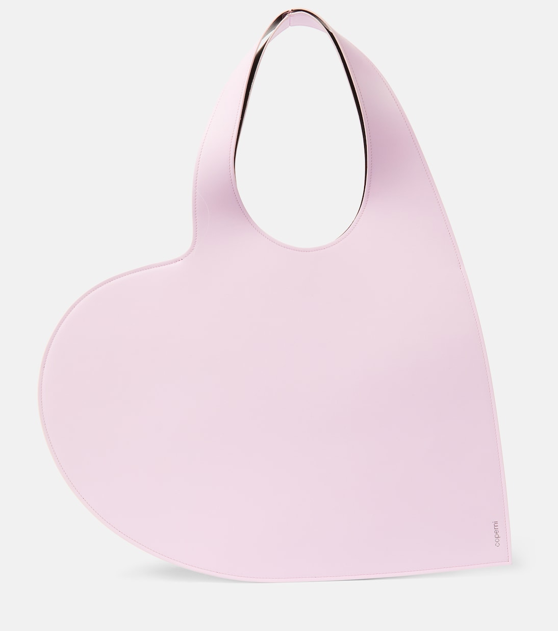 цена Кожаная сумка-тоут в форме сердца Coperni, розовый